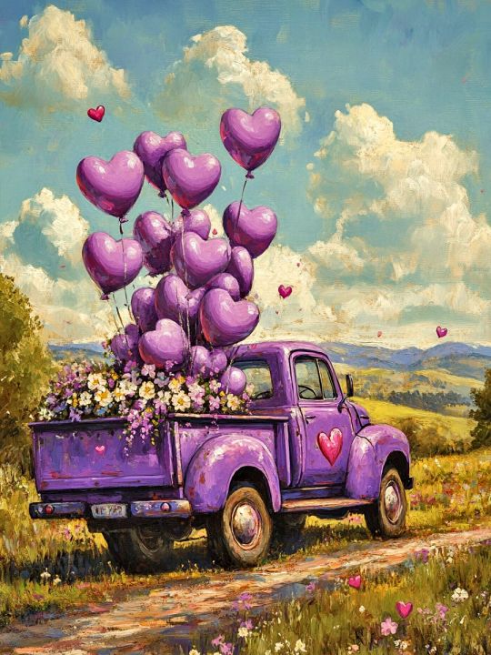 Алмазная мозаика без подрамника «Романтика» 50x40 см