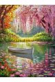 Алмазная мозаика без подрамника «Райский уголок» 40x30 см
