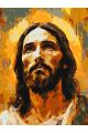 Картина по номерам без подрамника «Образ Иисуса» 80x60 см