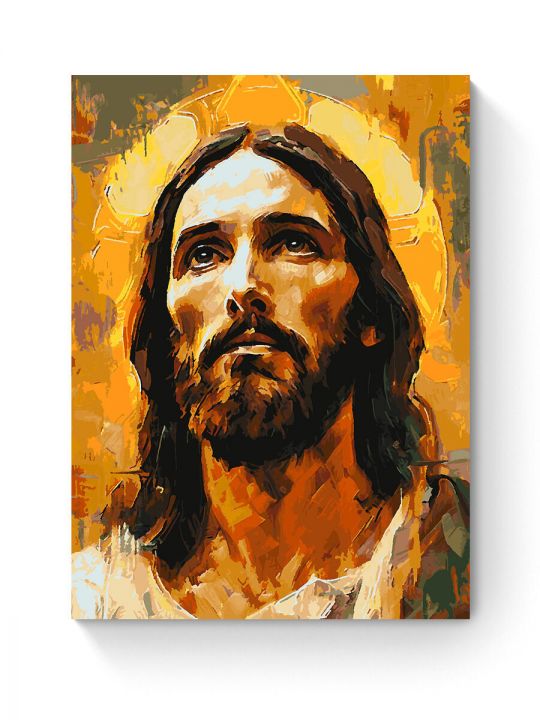 Картина по номерам на подрамнике «Образ Иисуса» 90x70 см