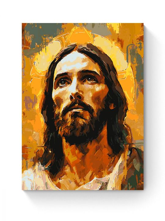 Картина по номерам на подрамнике «Образ Иисуса» 80x60 см