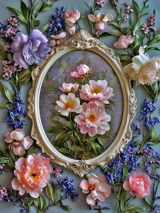 Алмазная мозаика без подрамника «Отражение весны» 50x40 см