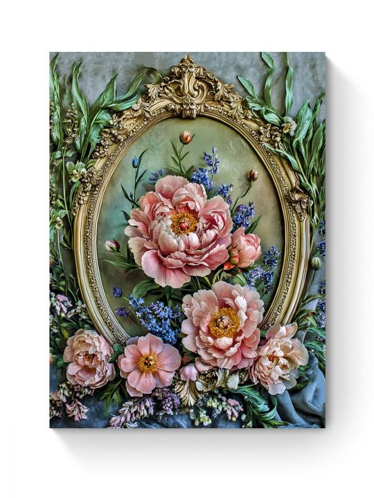 Алмазная мозаика на подрамнике «Барокко» 90x70 см