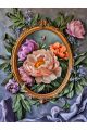 Алмазная мозаика без подрамника «Цветочный декор» 60x45 см