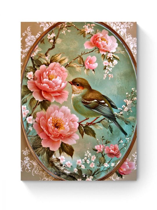 Алмазная мозаика на подрамнике «Пташка» 50x40 см