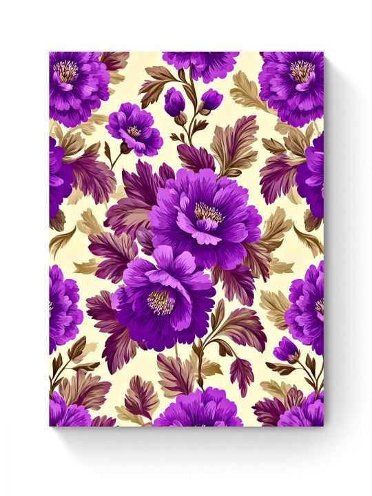 Алмазная мозаика на подрамнике «Цветочный узор» 40x30 см