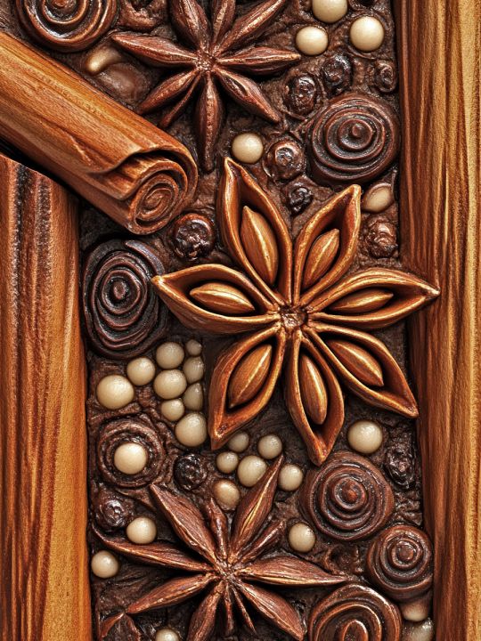 Алмазная мозаика без подрамника «Пряности» 50x40 см