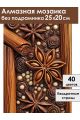 Алмазная мозаика без подрамника «Пряности» 25x20 см