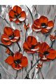 Картина по номерам на подрамнике «Красные маки» 90x70 см