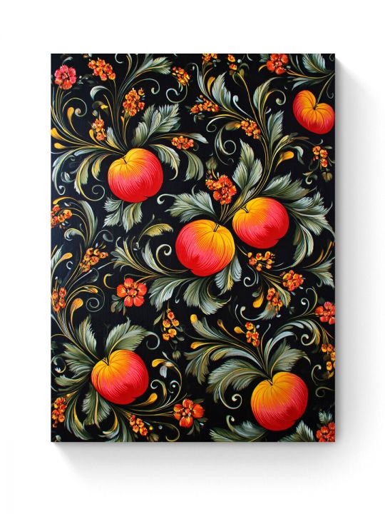 Алмазная мозаика на подрамнике «Цветочный узор» 50x40 см