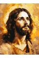 Картина по номерам без подрамника «Иисус» 80x60 см