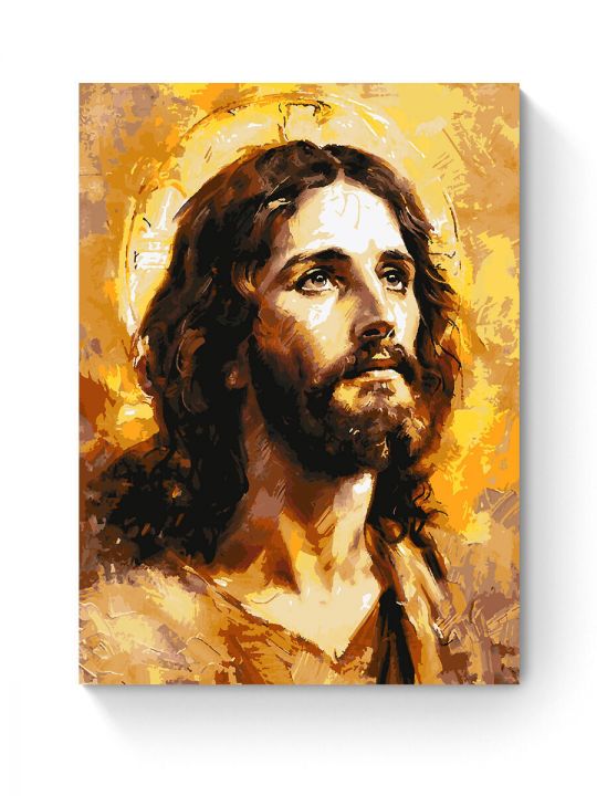 Картина по номерам на подрамнике «Иисус» 90x70 см
