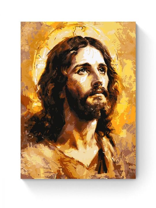 Картина по номерам на подрамнике «Иисус» 80x60 см