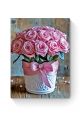 Алмазная мозаика на подрамнике «Розовые розы» 80x60 см