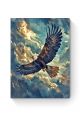 Алмазная мозаика на подрамнике «Полёт орла» 35x25 см