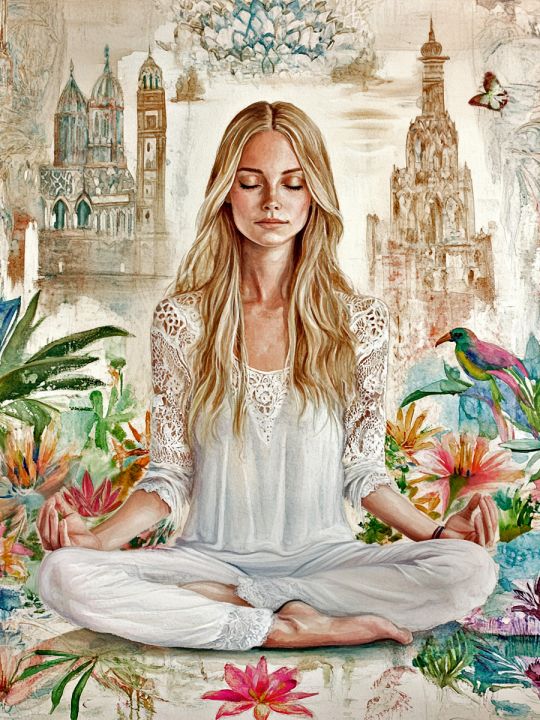 Алмазная мозаика без подрамника «Гармония» 50x40 см