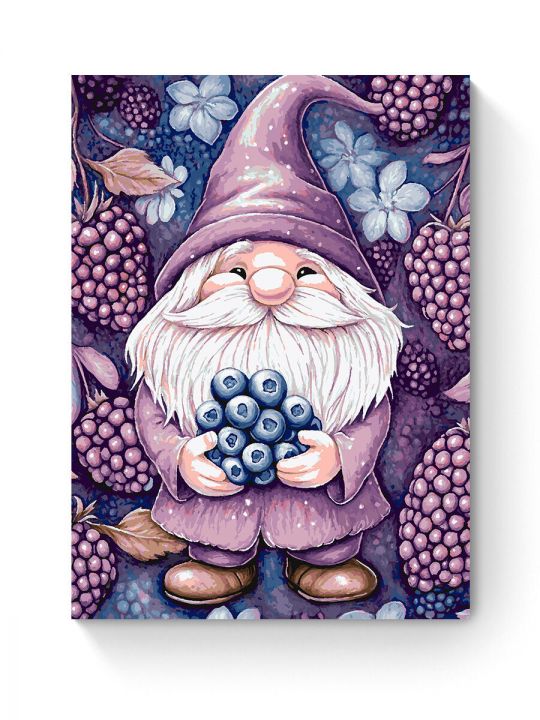 Картина по номерам на подрамнике «Ягодный гном» 90x70 см