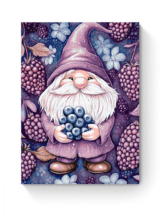 Картина по номерам на подрамнике «Ягодный гном» 80x60 см