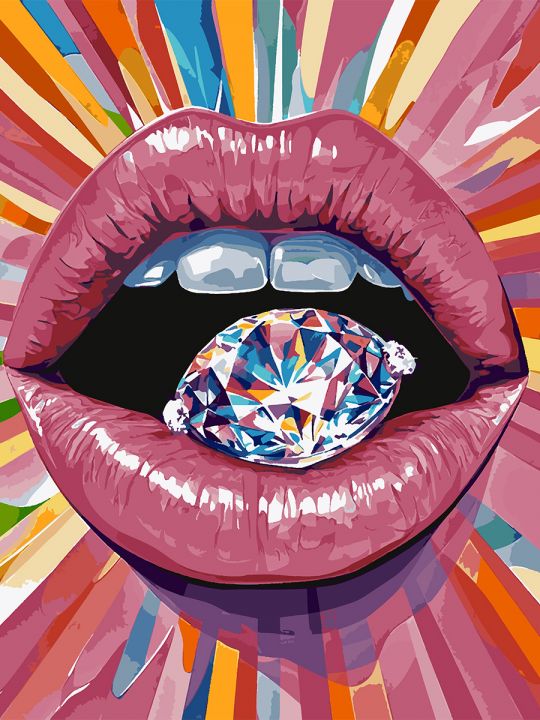 Картина по номерам без подрамника «Бриллиант» 130x100 см