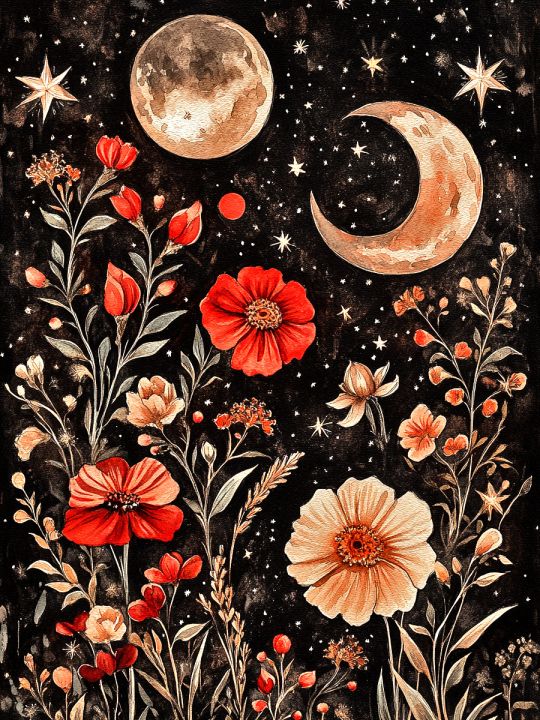 Алмазная мозаика без подрамника «Тайна ночи» 60x45 см