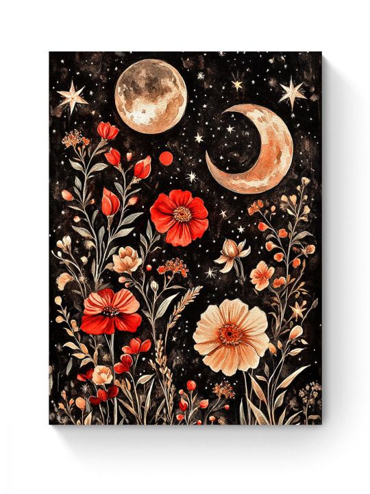 Алмазная мозаика на подрамнике «Тайна ночи» 50x40 см