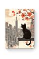 Алмазная мозаика на подрамнике «Черный кот» 35x25 см