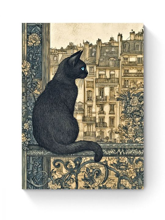 Алмазная мозаика на подрамнике «Римский кот» 50x40 см