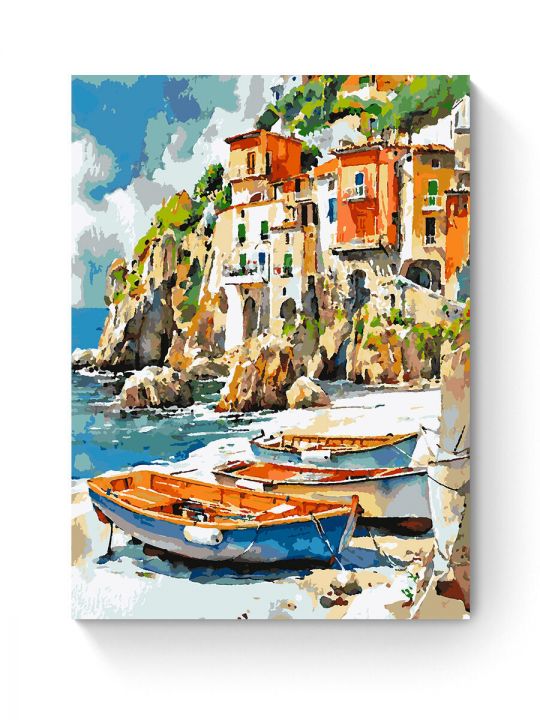 Картина по номерам на подрамнике «Тихая гавань» 80x60 см