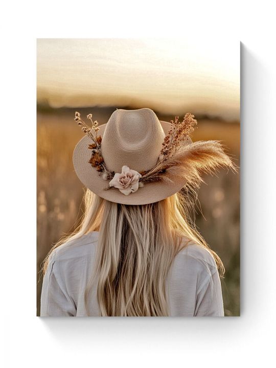 Алмазная мозаика на подрамнике «Пшеничное поле» 60x45 см