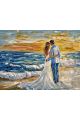 Алмазная мозаика без подрамника «Венчание морем» 130x100 см