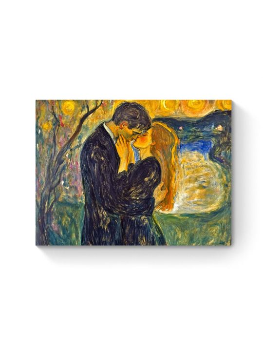 Алмазная мозаика на подрамнике «Поцелуй» 50x40 см