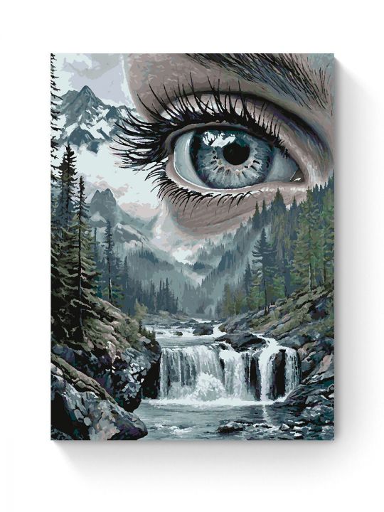 Картина по номерам на подрамнике «Взгляд на мир» 90x70 см