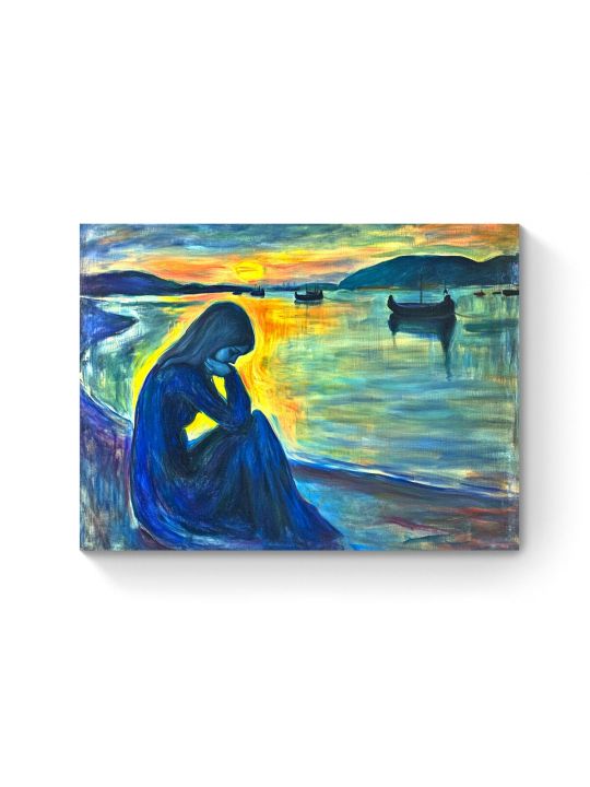 Алмазная мозаика на подрамнике «Печаль» 50x40 см