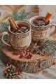Картина по номерам без подрамника «Глинтвейн» 130x100 см