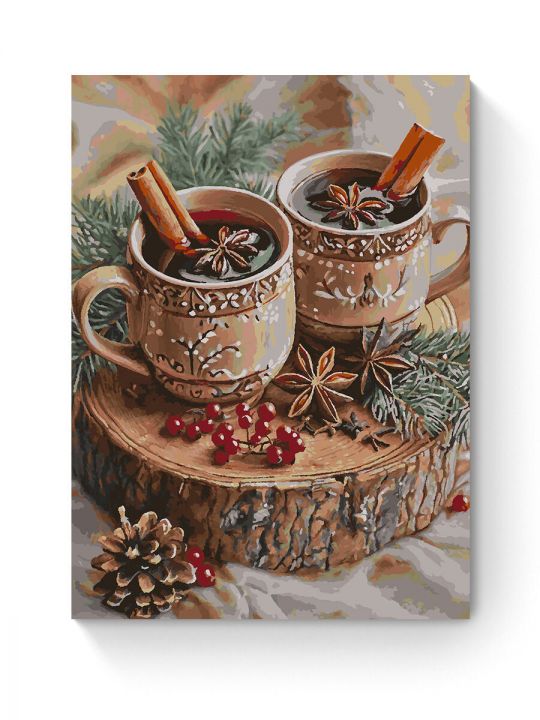 Картина по номерам на подрамнике «Глинтвейн» 90x70 см