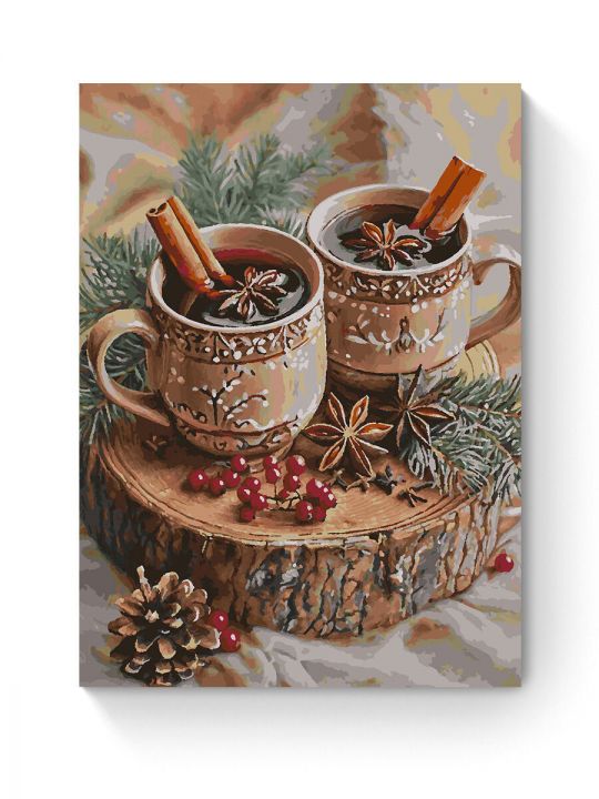 Картина по номерам на подрамнике «Глинтвейн» 80x60 см