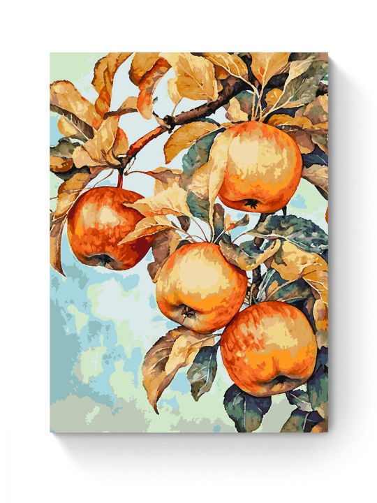Картина по номерам на подрамнике «Зрелые яблоки» 80x60 см
