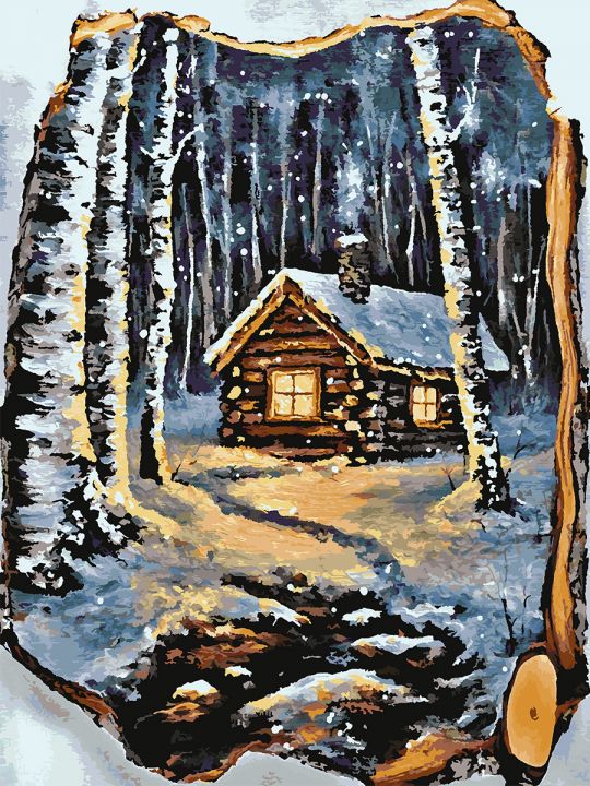 Картина по номерам без подрамника «Береста» 130x100 см