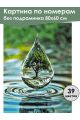 Картина по номерам без подрамника «Капля жизни» 80x60 см