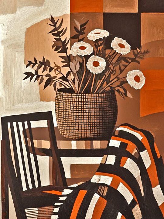 Алмазная мозаика без подрамника «Натюрморт декор» 60x45 см