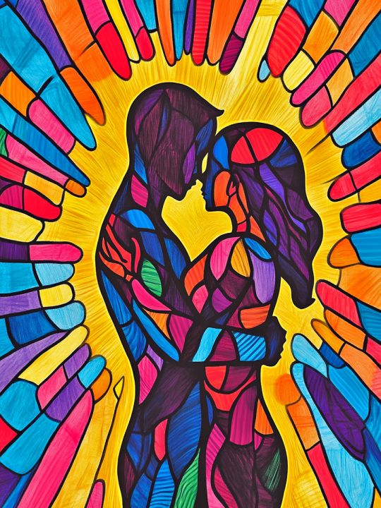 Алмазная мозаика без подрамника «Психоделика» 70x50 см