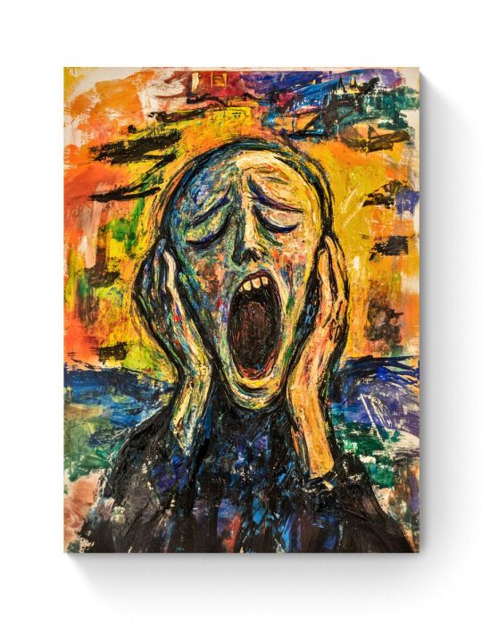 Алмазная мозаика на подрамнике «Крик» 40x30 см