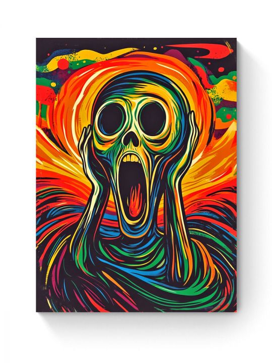 Алмазная мозаика на подрамнике «Крик» 40x30 см