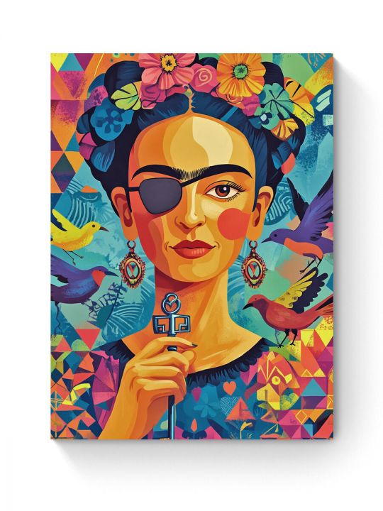 Алмазная мозаика на подрамнике «Фрида Кало» 80x60 см