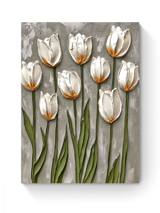 Алмазная мозаика на подрамнике «Цветочный стиль» 50x40 см