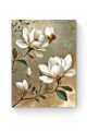 Алмазная мозаика на подрамнике «Белая магнолия» 35x25 см