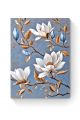 Алмазная мозаика на подрамнике «Белая магнолия» 35x25 см
