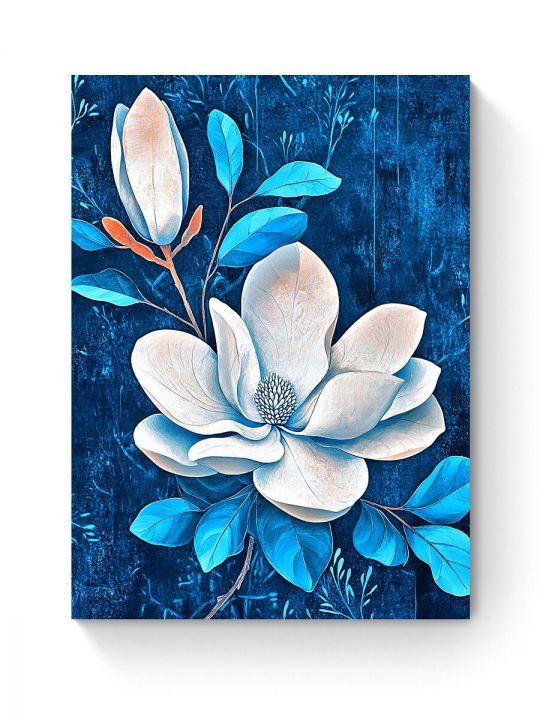 Алмазная мозаика на подрамнике «Цветок магнолии» 50x40 см