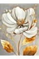 Алмазная мозаика без подрамника «Золотой цветок» 35x25 см