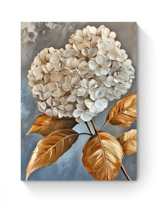 Алмазная мозаика на подрамнике «Гортензия» 50x40 см